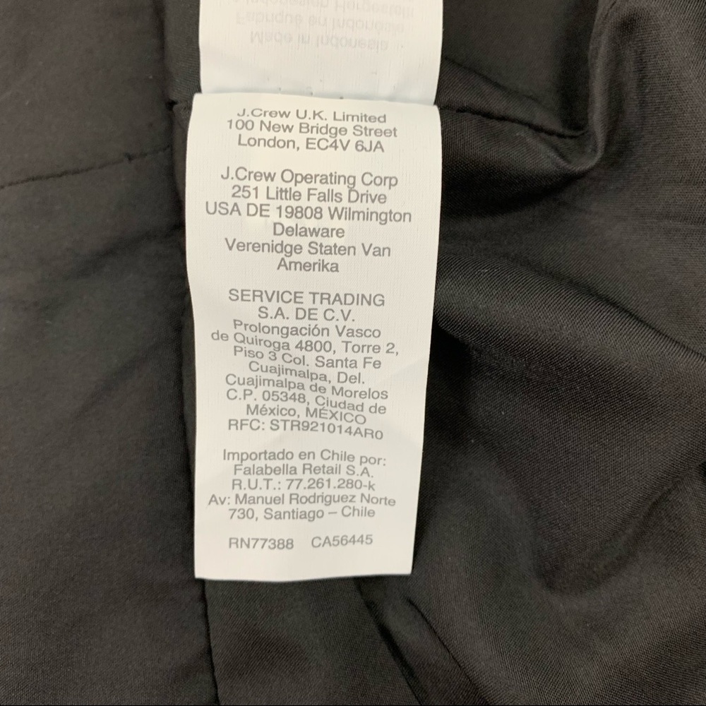 J. Crew Factory Pencil Skirt Wool Blend Houndstooth Gray Black Check Women’s 2 - Picture 9 of 11